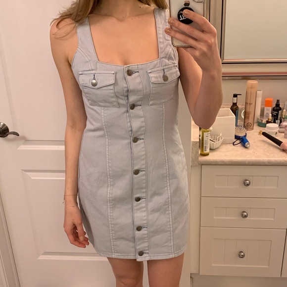 Denim Mini Dress 🌊 - Picture 1 of 4
